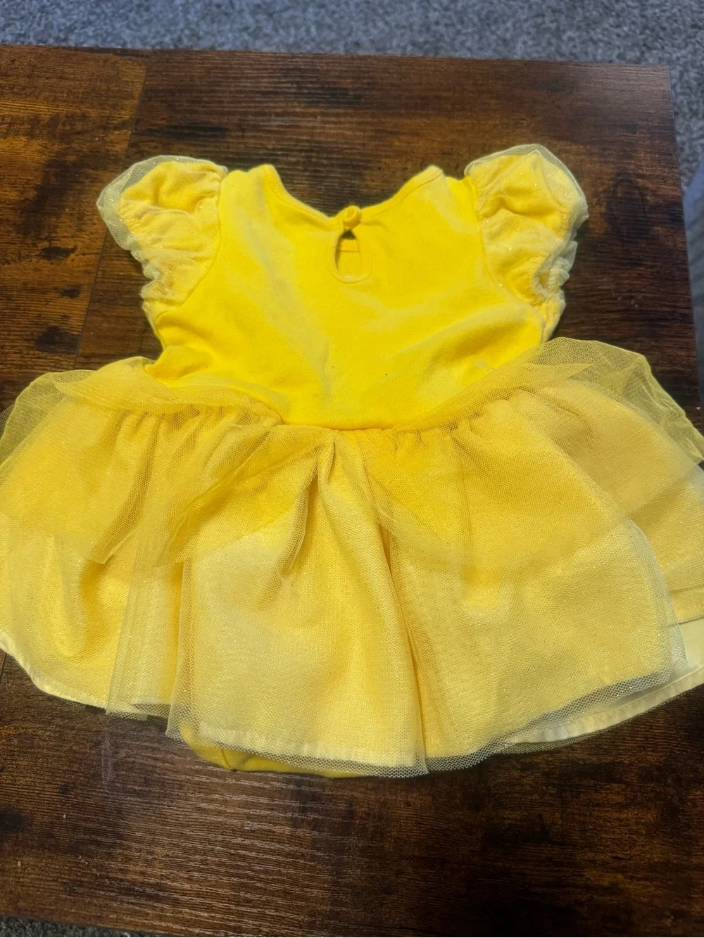 Disney Princess Belle Costume with Pink Flower